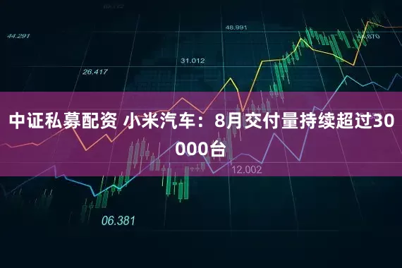 中证私募配资 小米汽车：8月交付量持续超过30000台